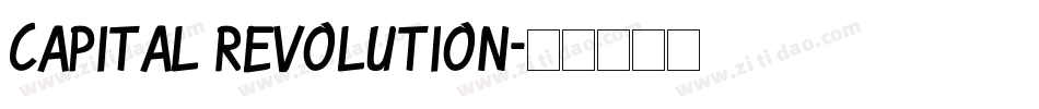 Capital Revolution字体转换